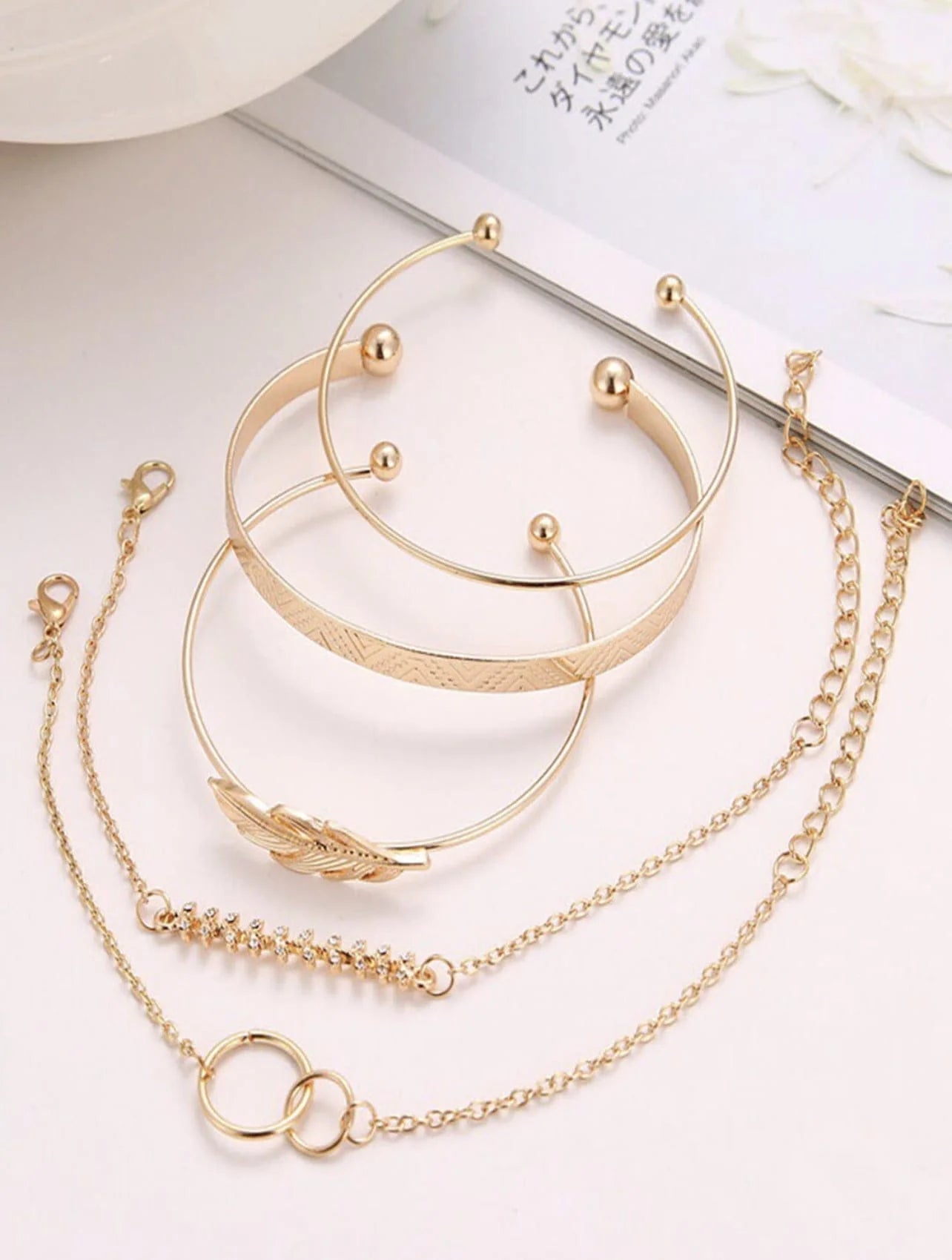 Golden Leaves Bracelet