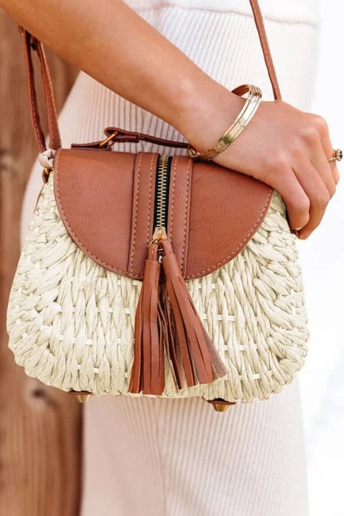 Woven Knitted Crossbody Bag