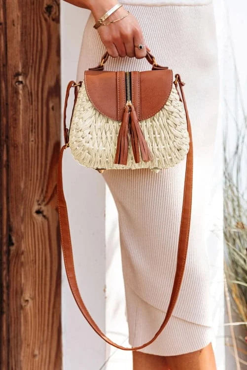 Woven Knitted Crossbody Bag