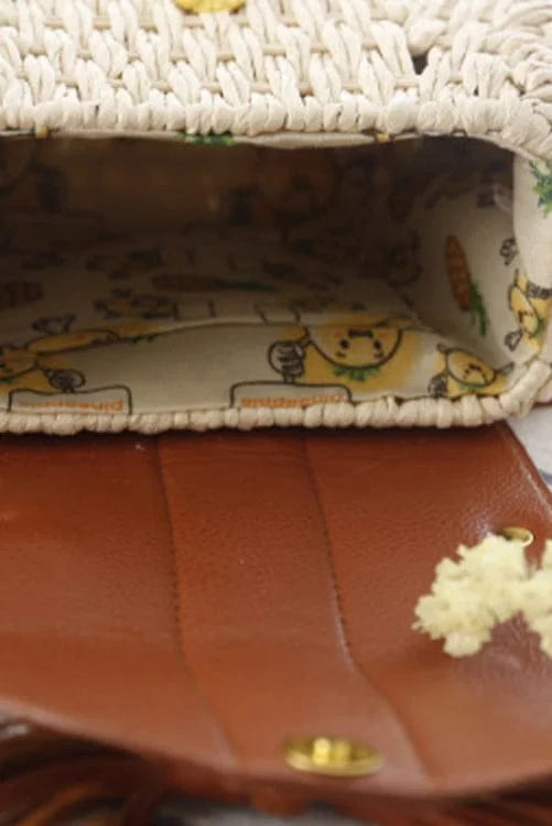 Woven Knitted Crossbody Bag