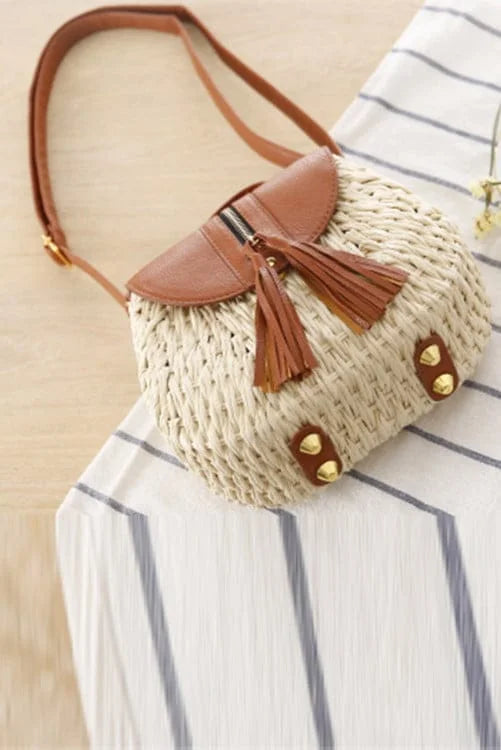 Woven Knitted Crossbody Bag