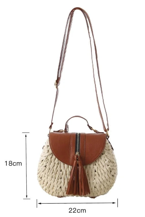 Woven Knitted Crossbody Bag