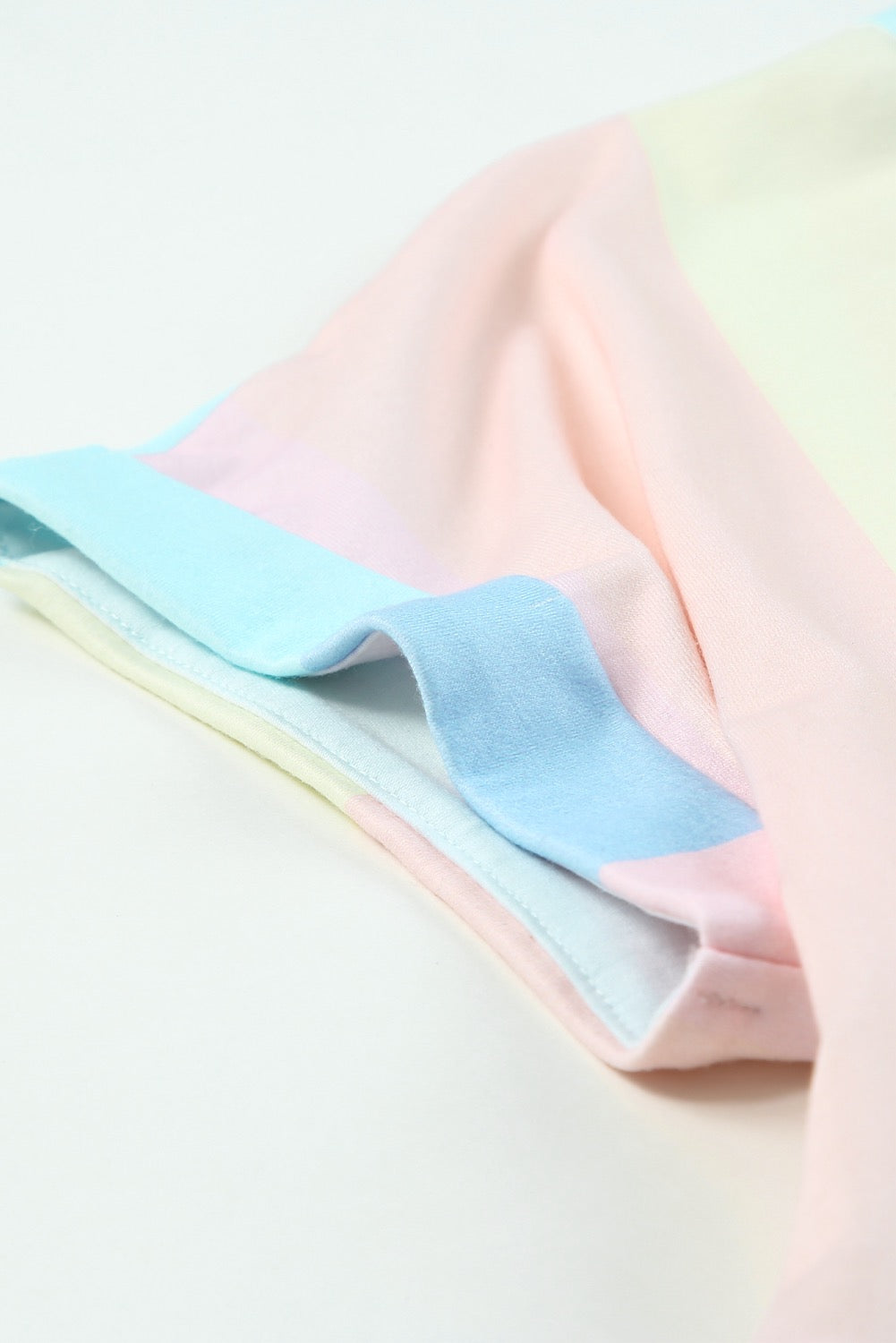 Multicolor Blocking Tiered Dress