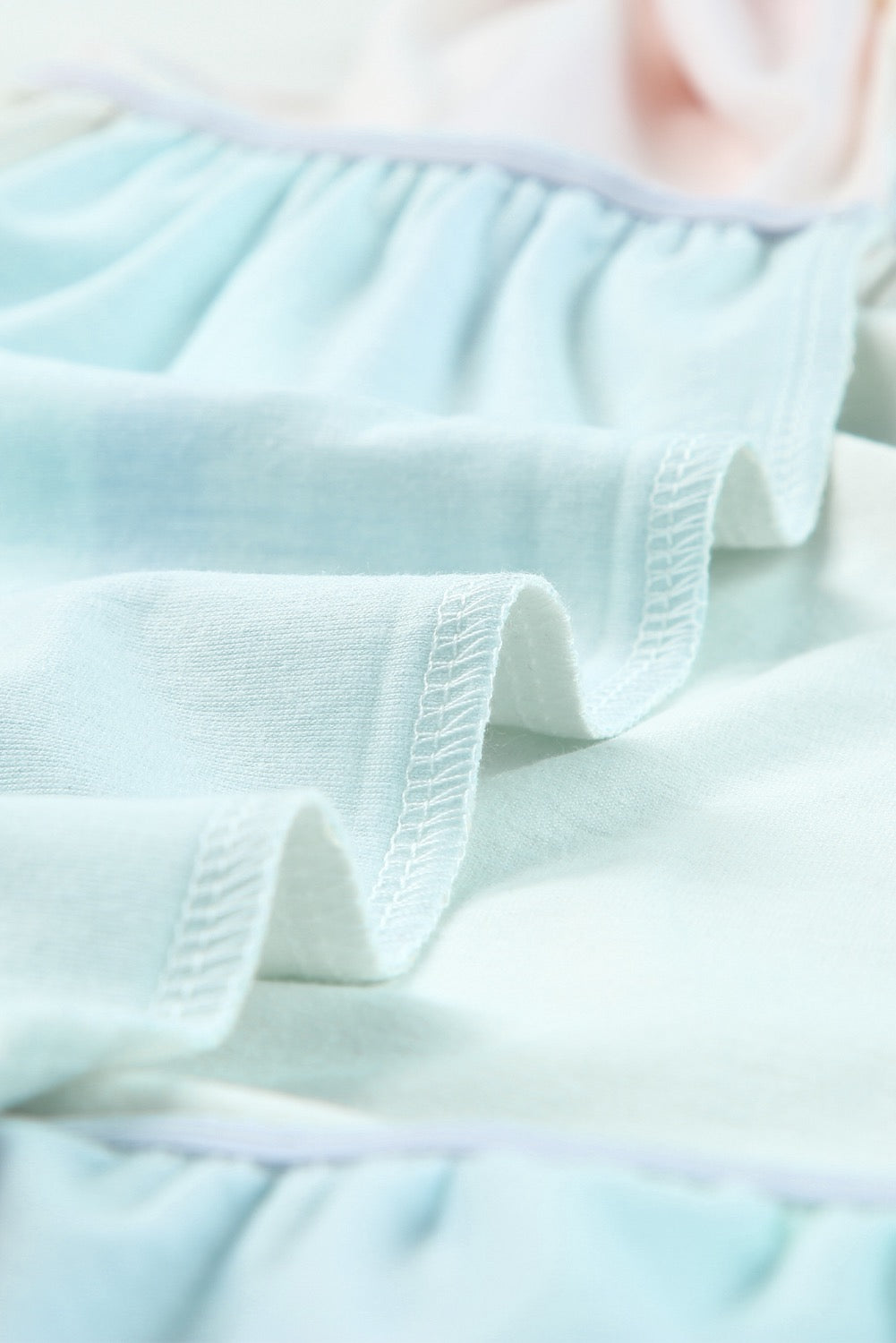 Multicolor Blocking Tiered Dress