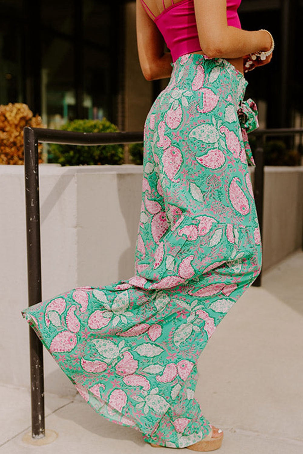 Buy Amazing Paisley Print Wide Leg Pants