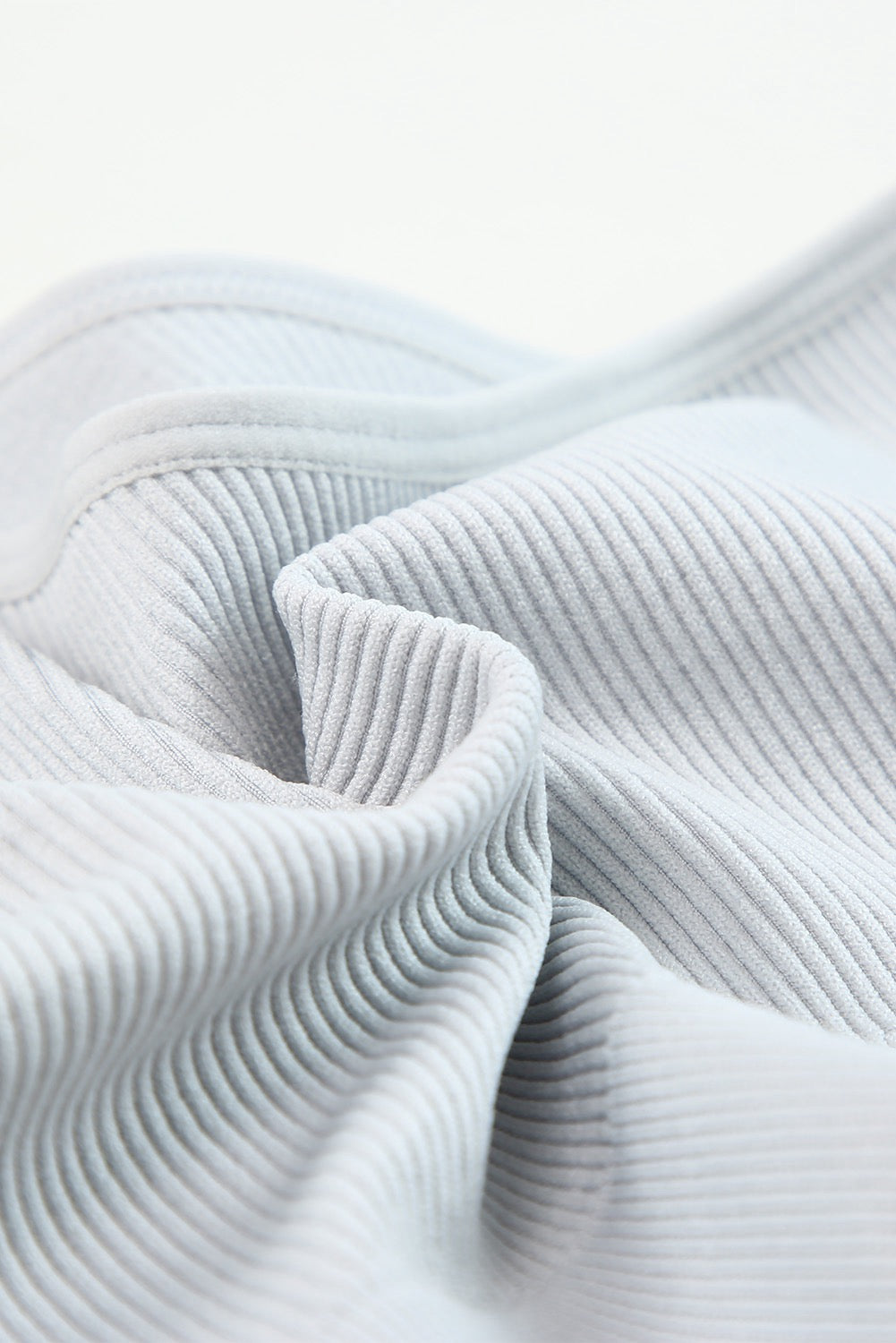 One Shoulder Ribbed Sports Bra 100% Comfortable