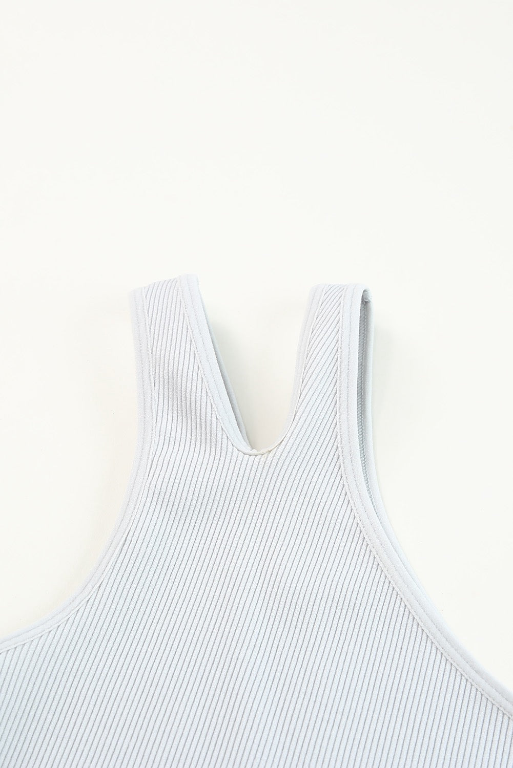 One Shoulder Ribbed Sports Bra 100% Comfortable