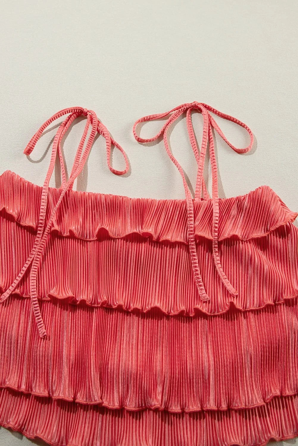 View For Days Pleated Wide Leg Pants Set