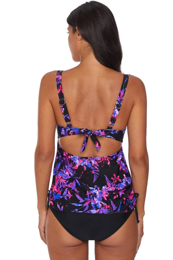 Floral Ruched Tankini Set