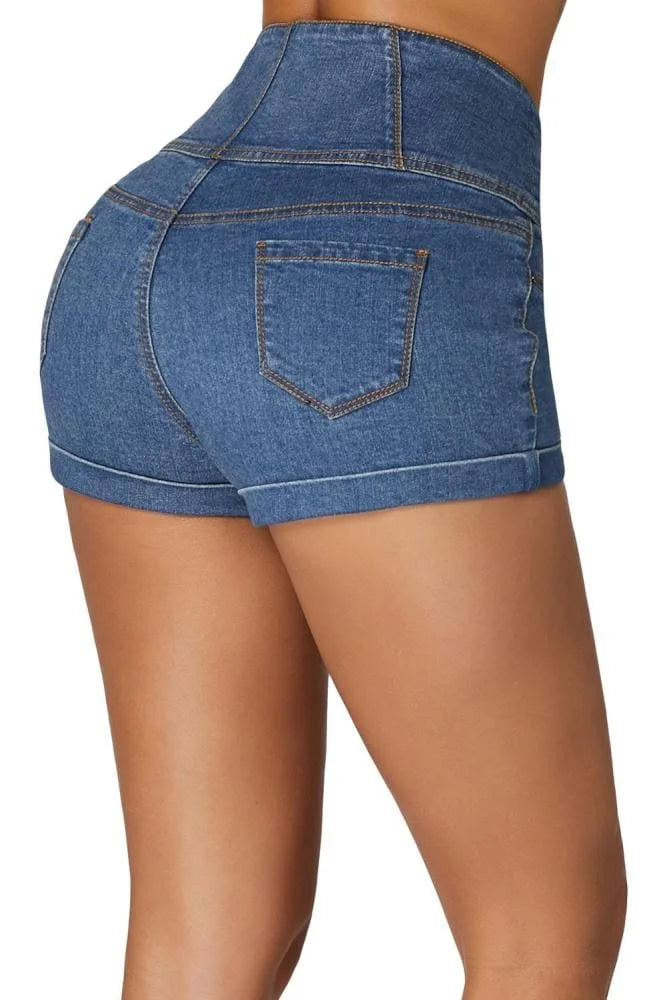 High Waisted Denim Shorts