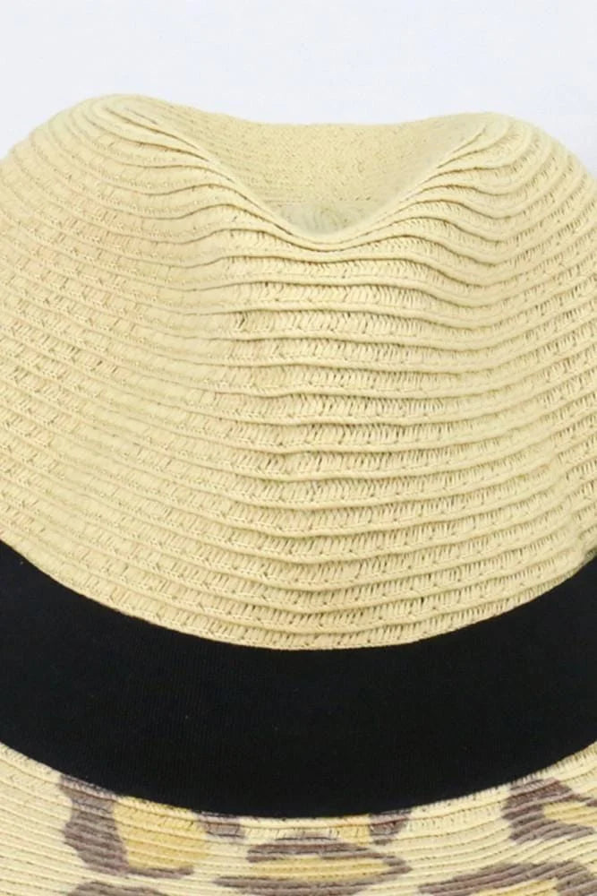 Leopard Print Sun Protection Hat