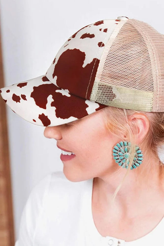 Spotted Ponytail Cap