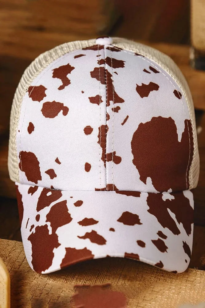 Spotted Ponytail Cap