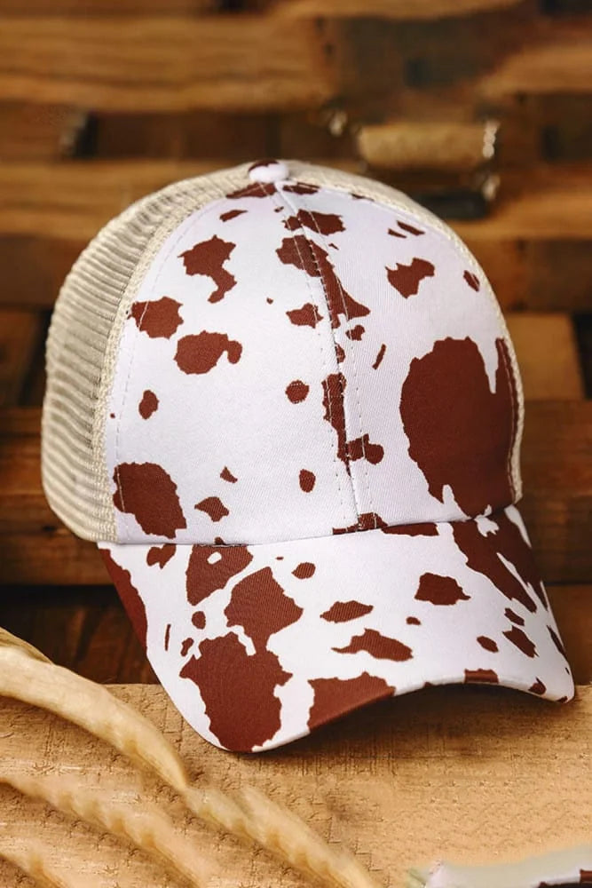 Spotted Ponytail Cap