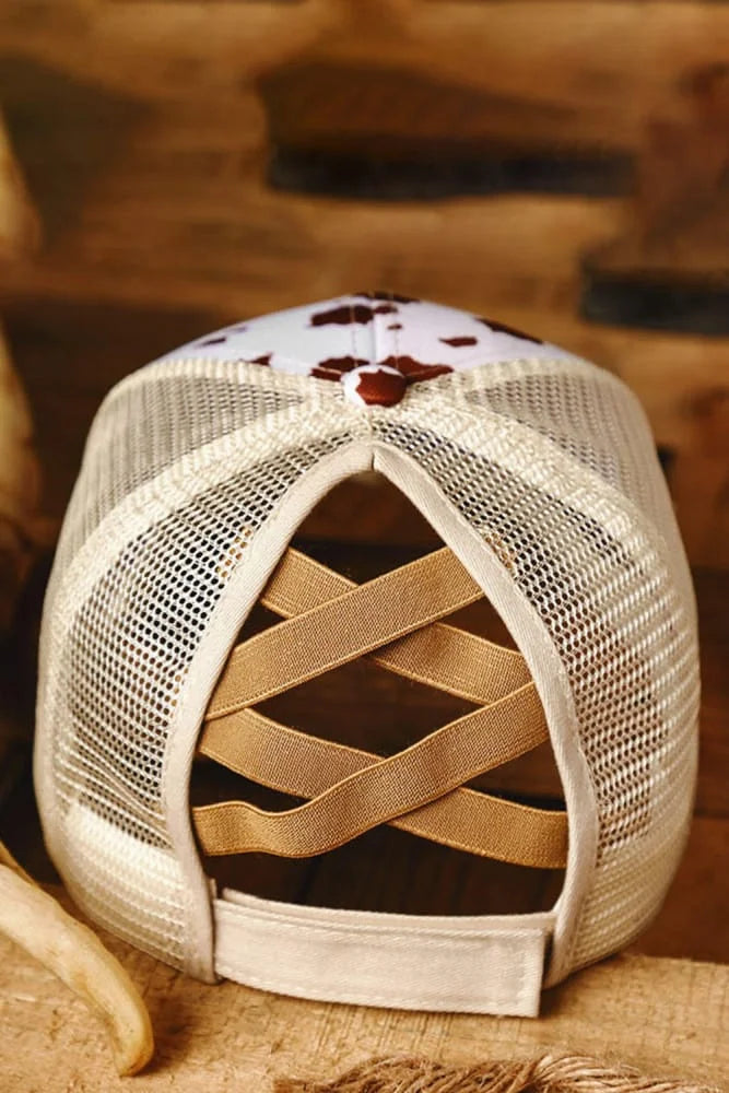 Spotted Ponytail Cap