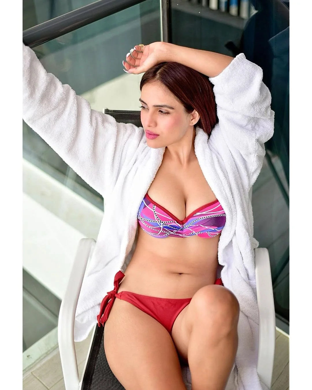 Chain Print Bikini Set