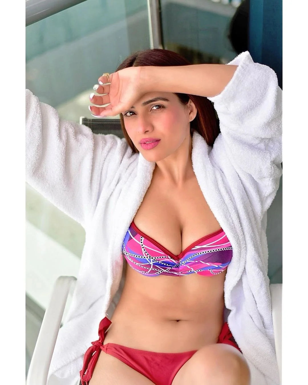 Chain Print Bikini Set