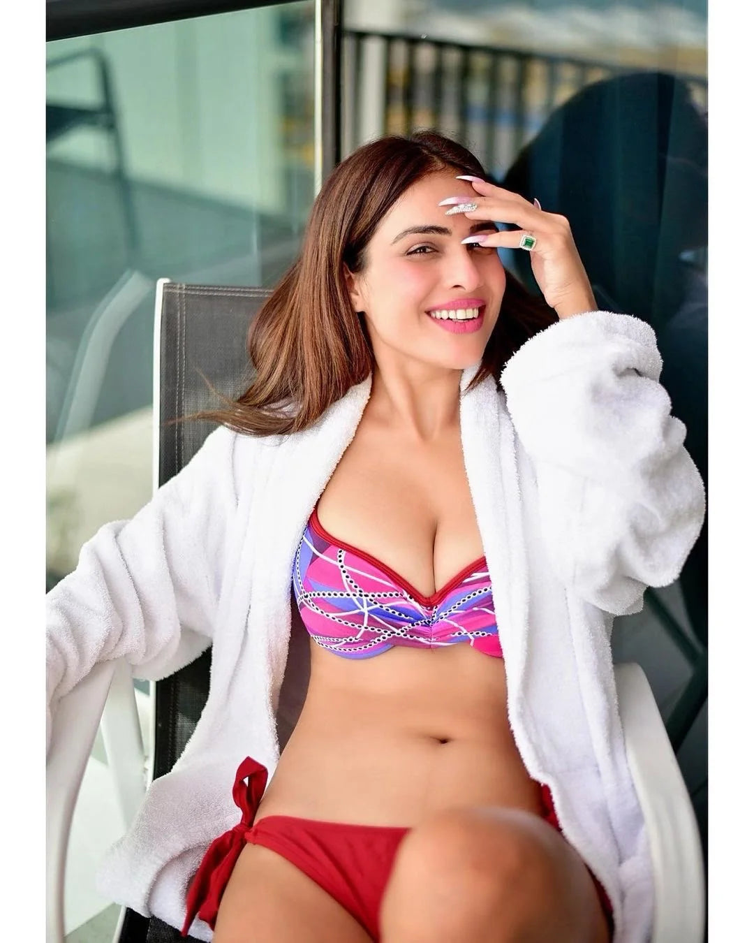 Chain Print Bikini Set