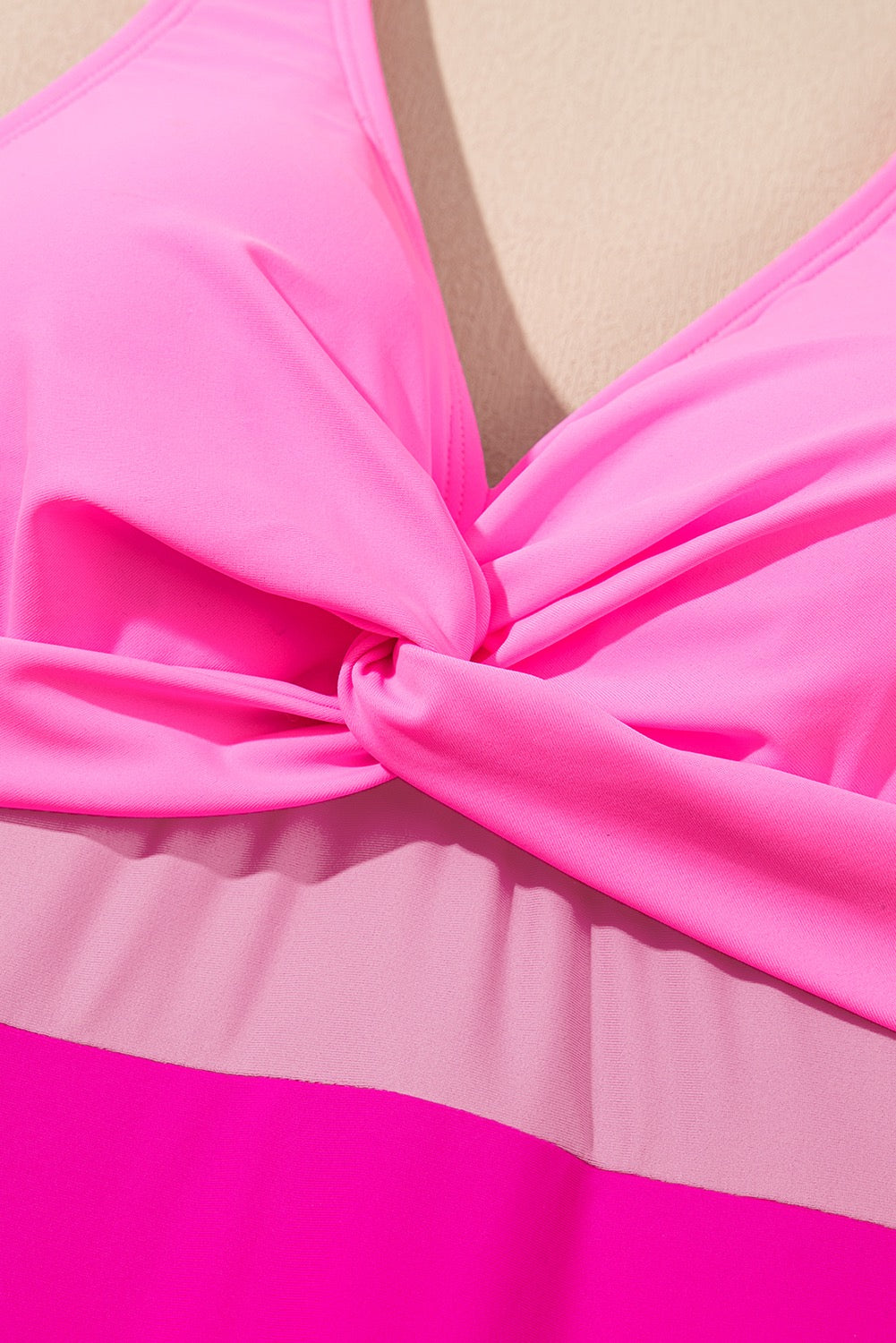 Twisted Colour Block Monokini