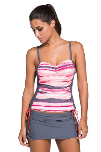 Tie Dye Bandeau Tankini