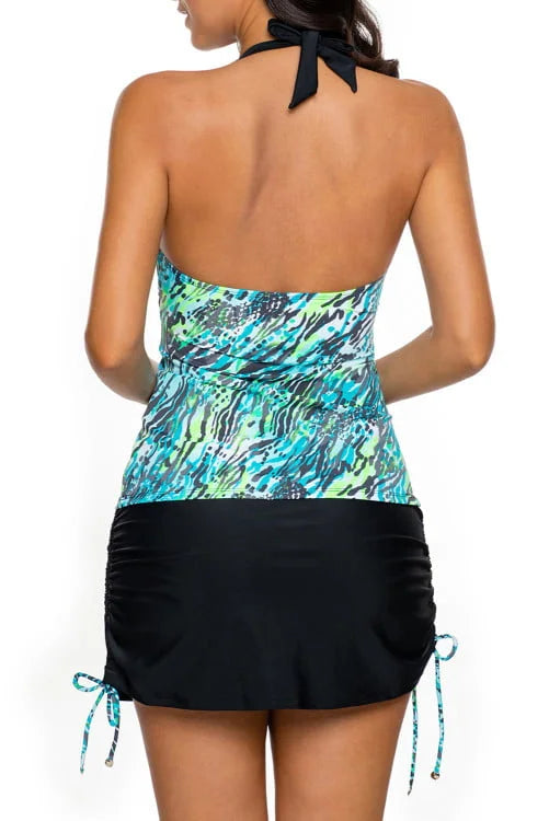 Bead Tie Skirted Tankini