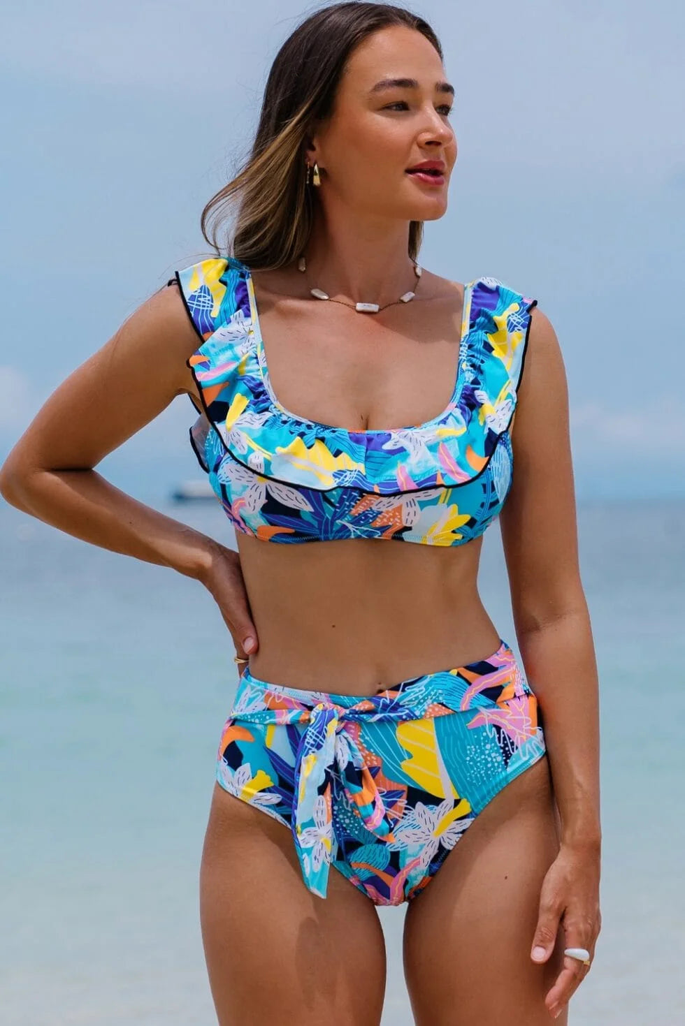 Aqua Tropical High Waist Bikini
