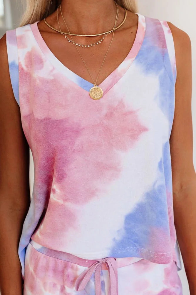 Knit Shorts & Tank Lounge Set