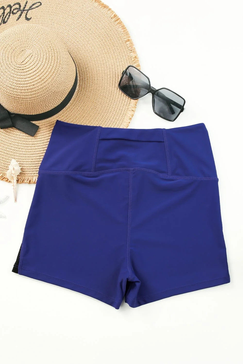 Mesh Patchwork Swim Shorts