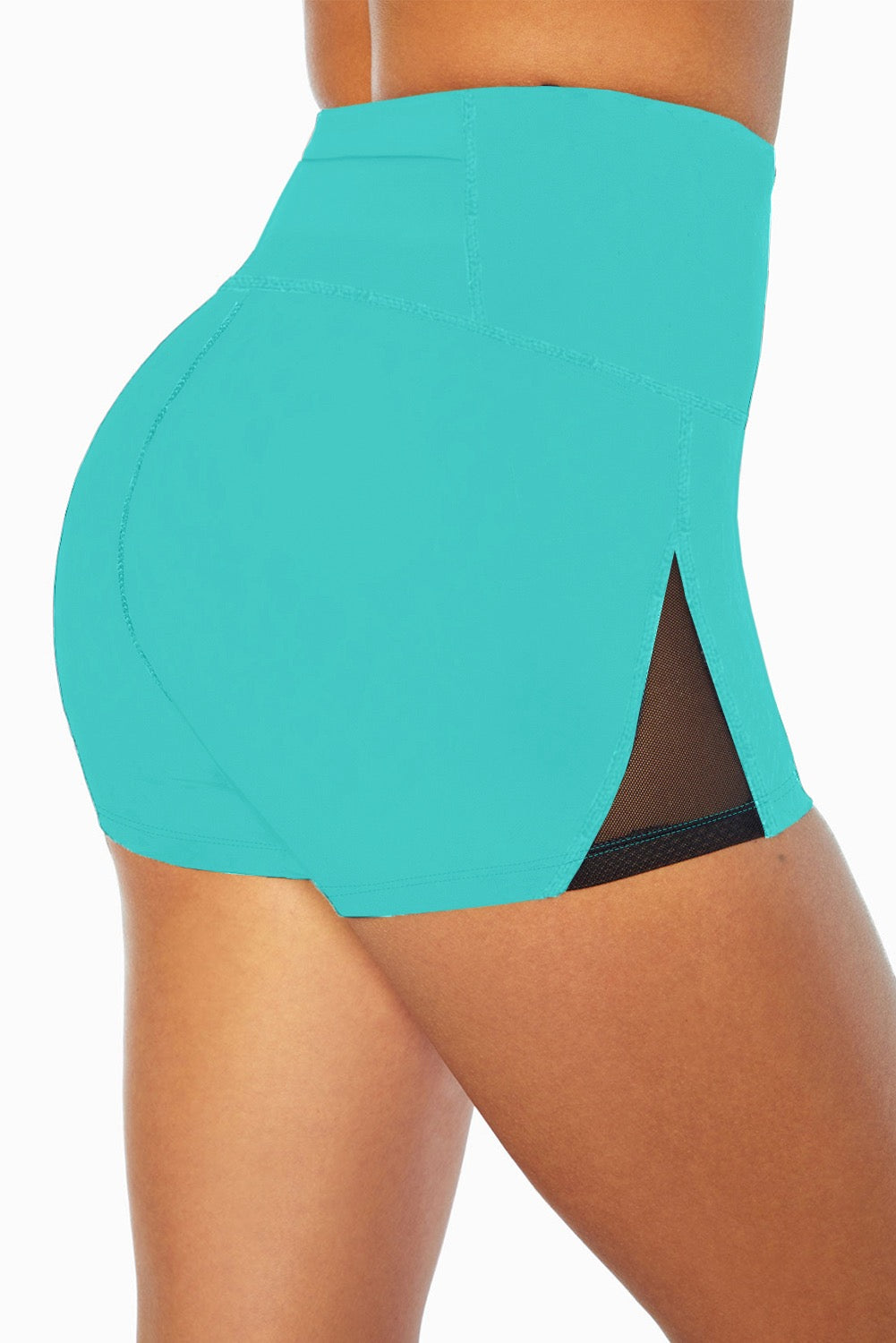 Mesh Patchwork Swim Shorts