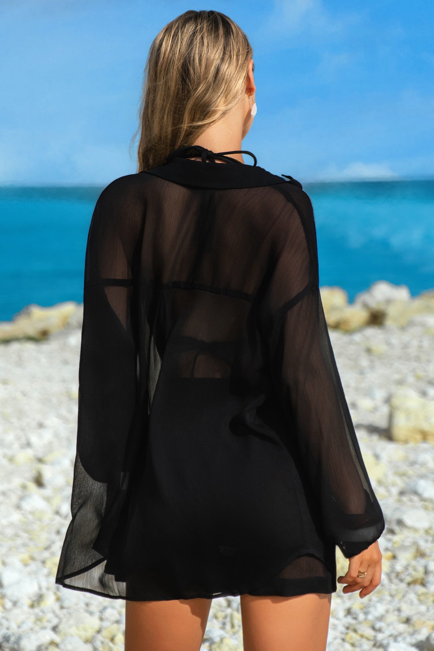 Coverup Tunic Shirt and Shorts Set