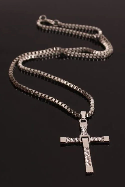 Rhinestone Cross Pendant