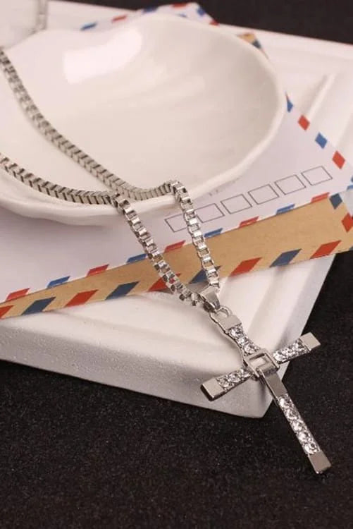 Rhinestone Cross Pendant