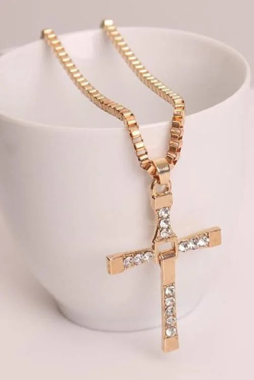 Rhinestone Cross Pendant