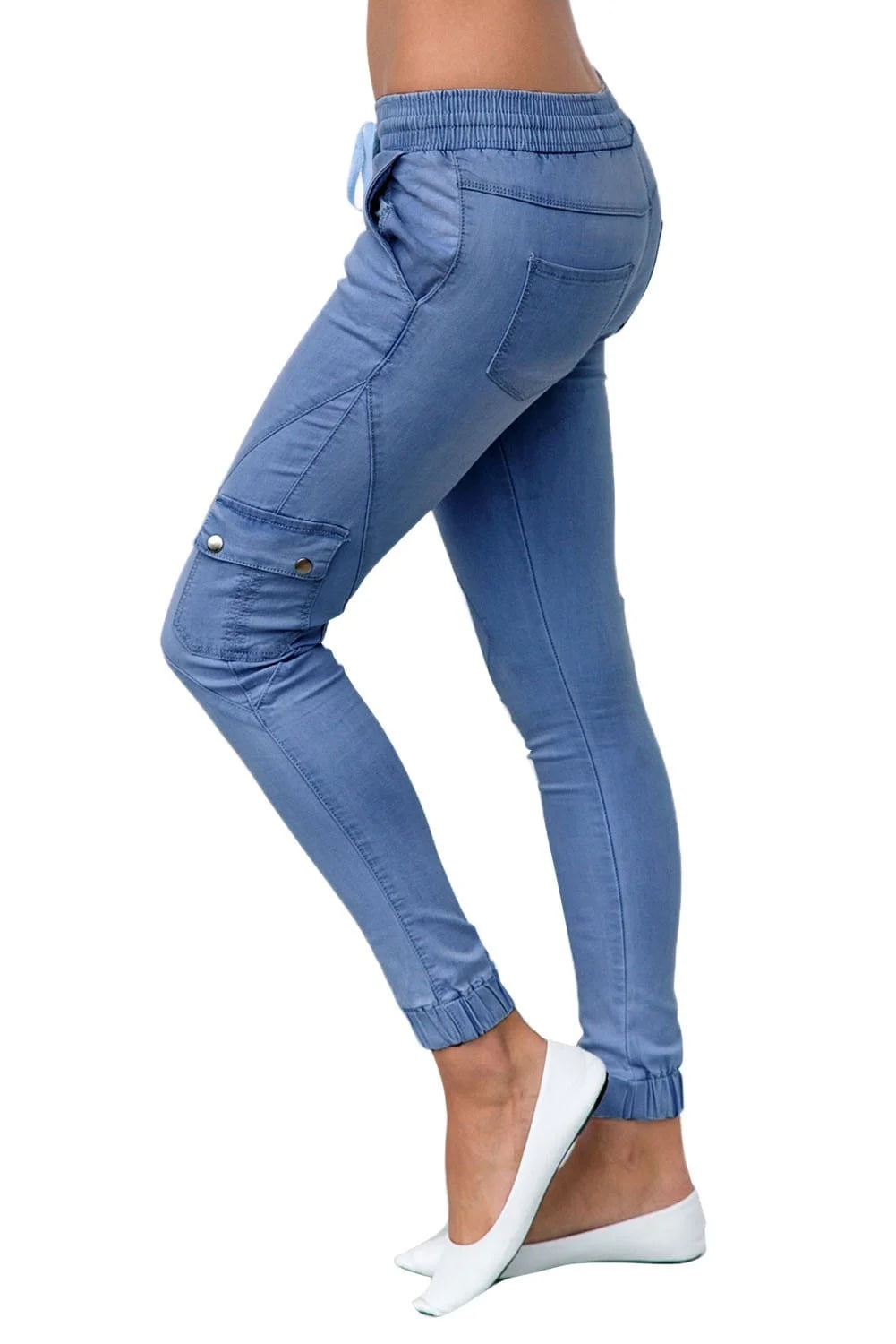 Pocketed Ankle Denim Jeans