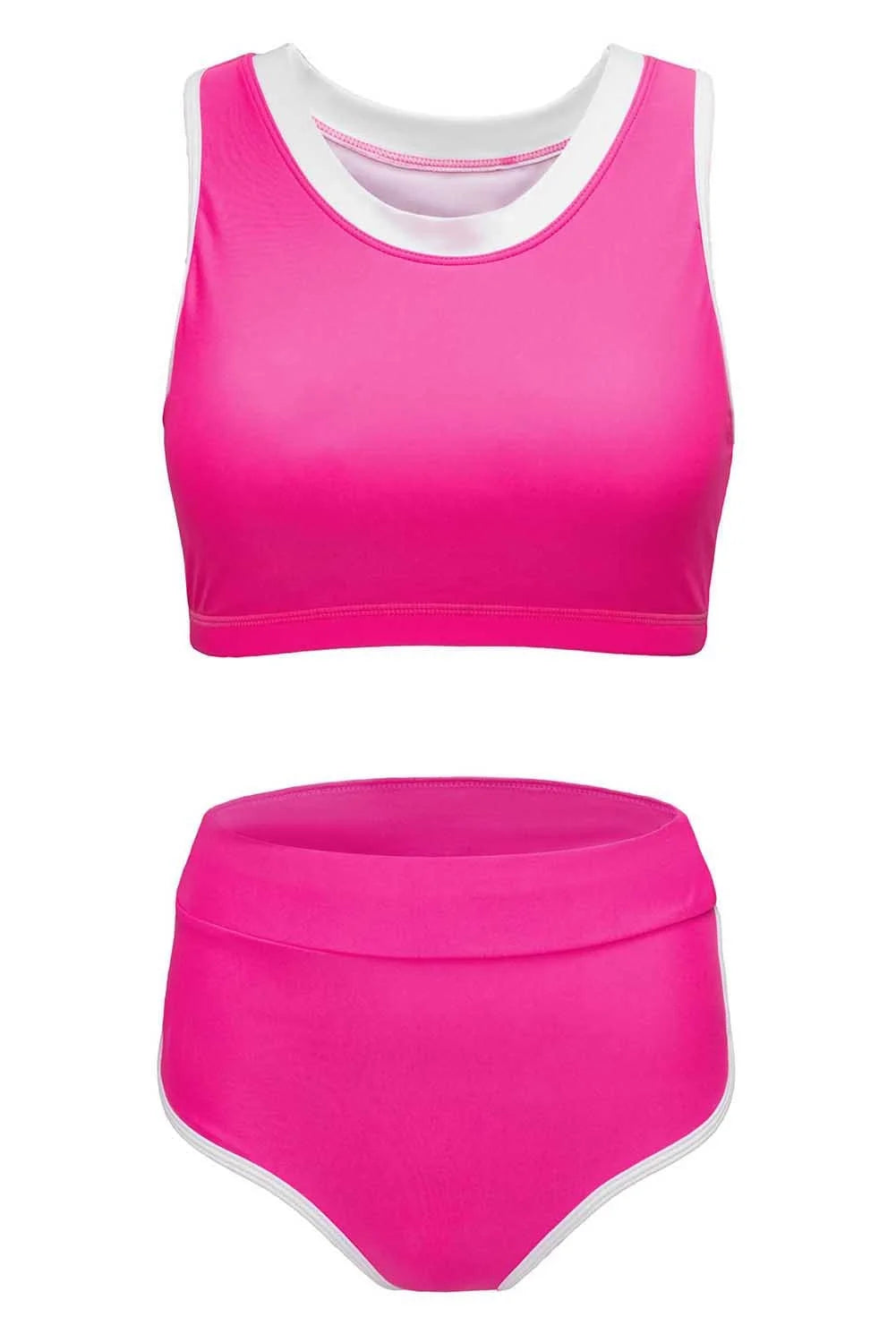 Pink Active High Waist Bikini