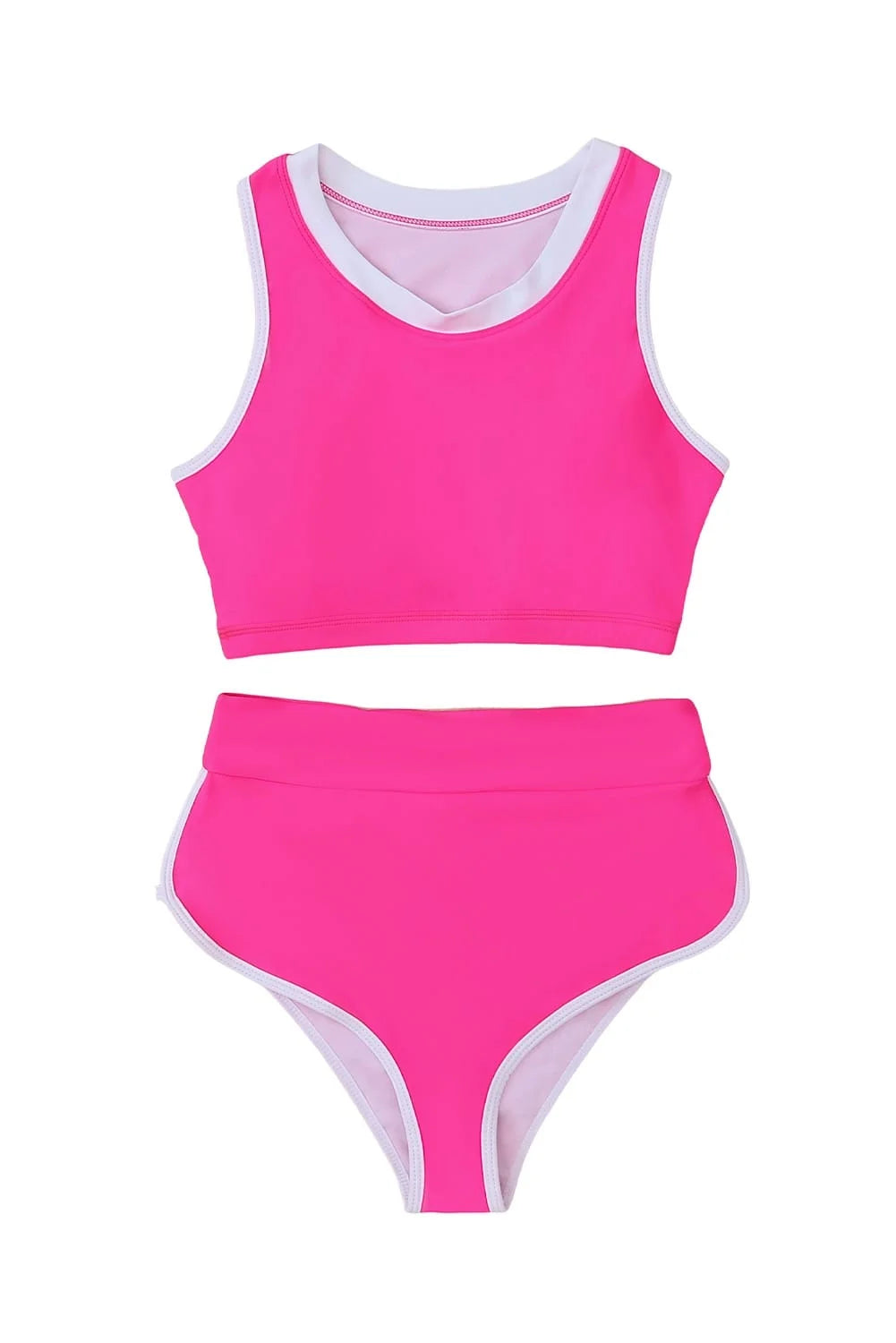 Pink Active High Waist Bikini