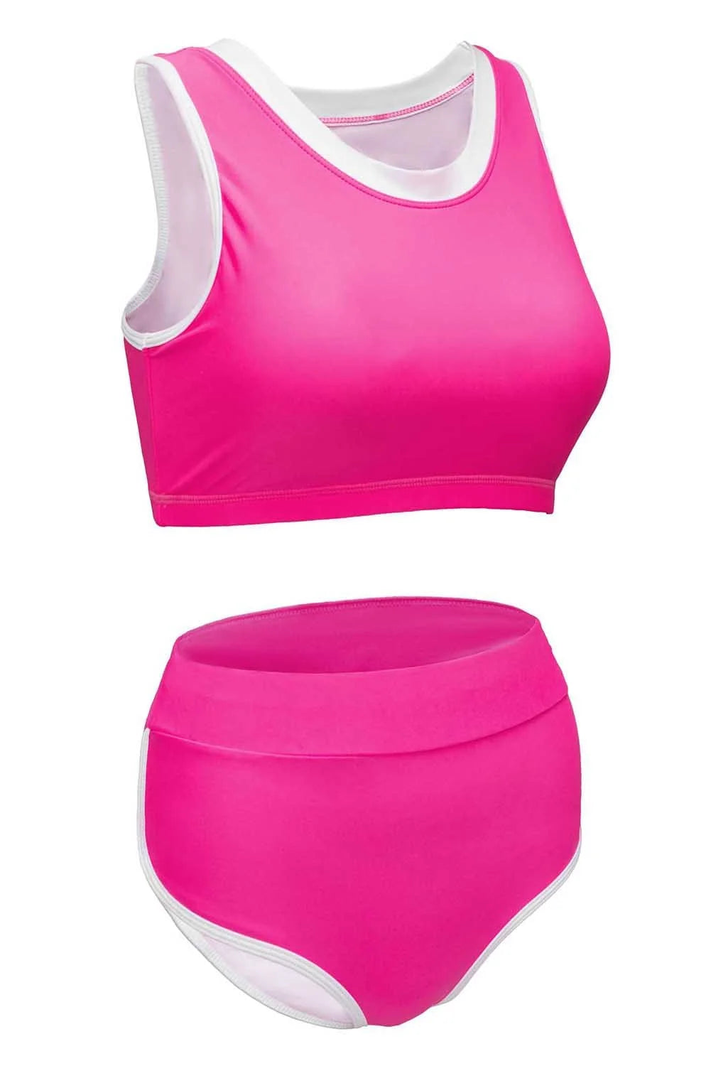 Pink Active High Waist Bikini