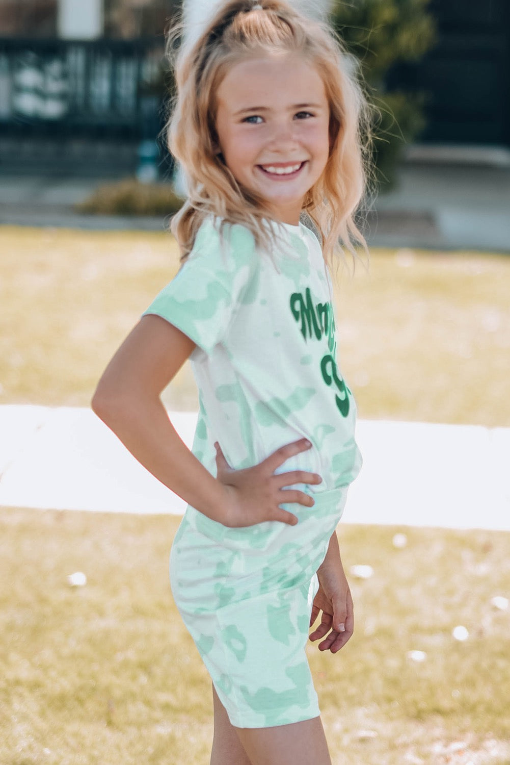 Mama's Girl Tie Dye Shorts Set