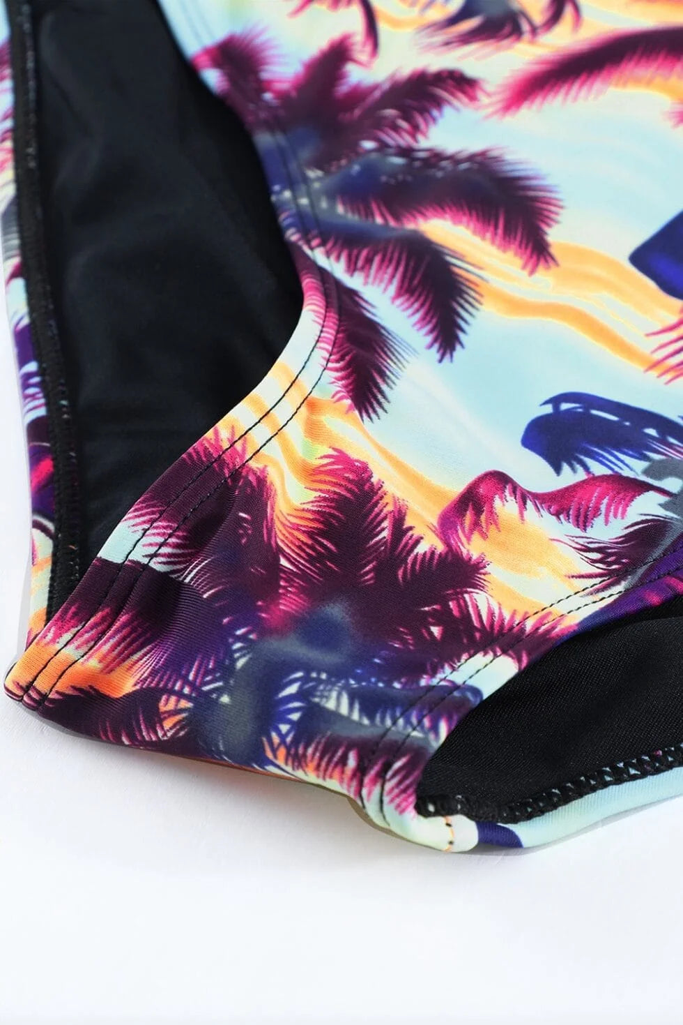 Beach Sunset Half Sleeve Monokini