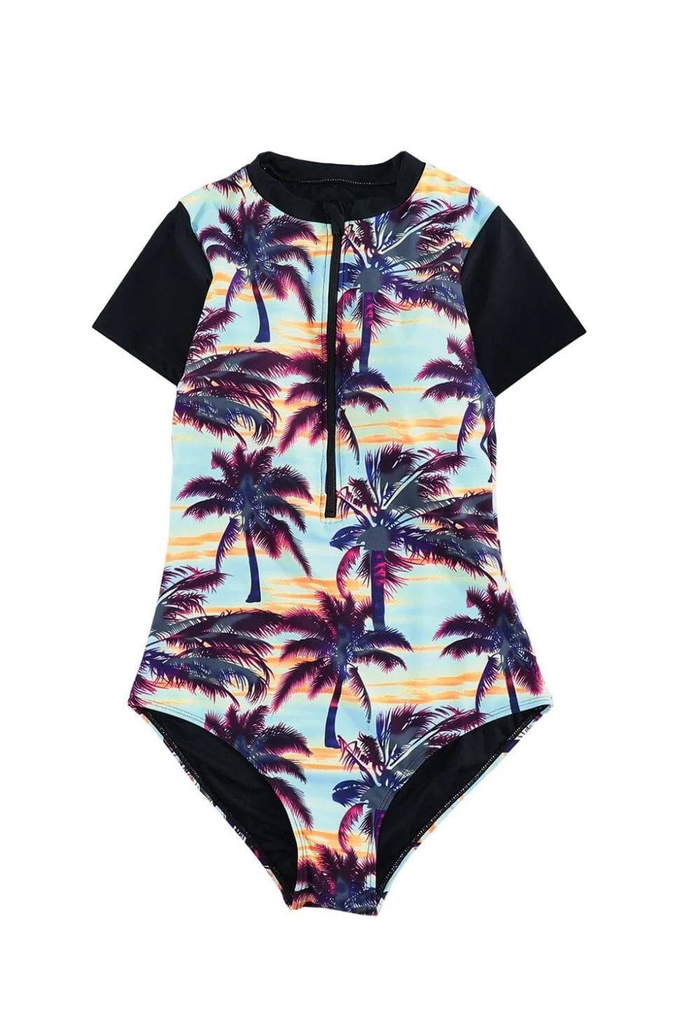 Beach Sunset Half Sleeve Monokini