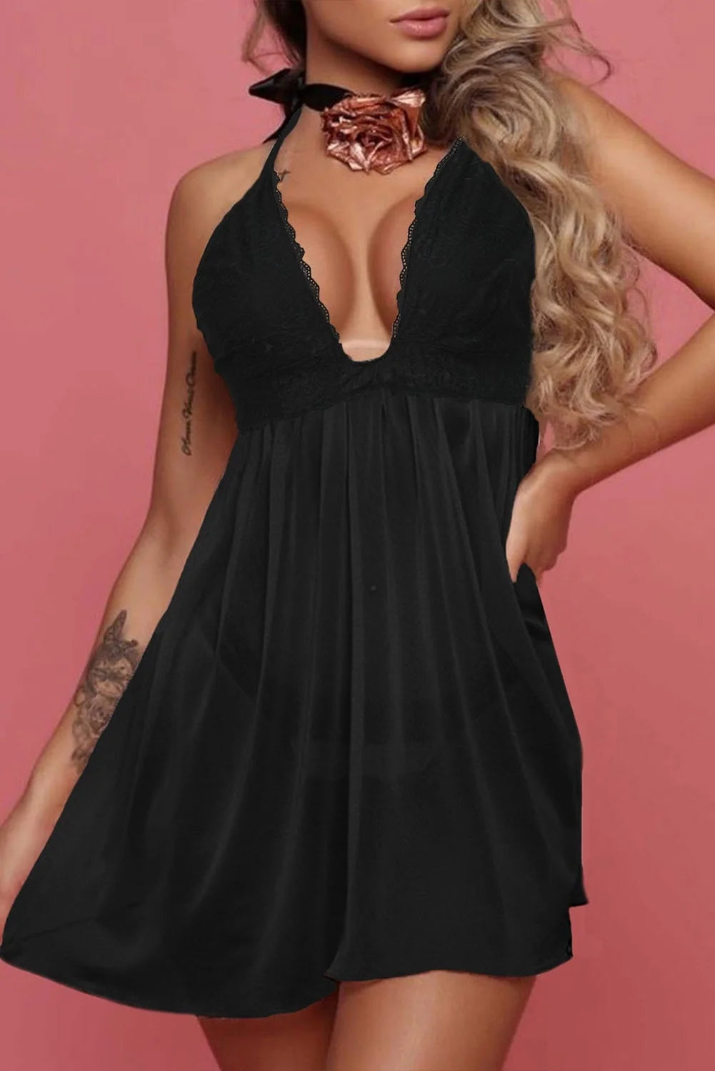 Lace Tulle Babydoll