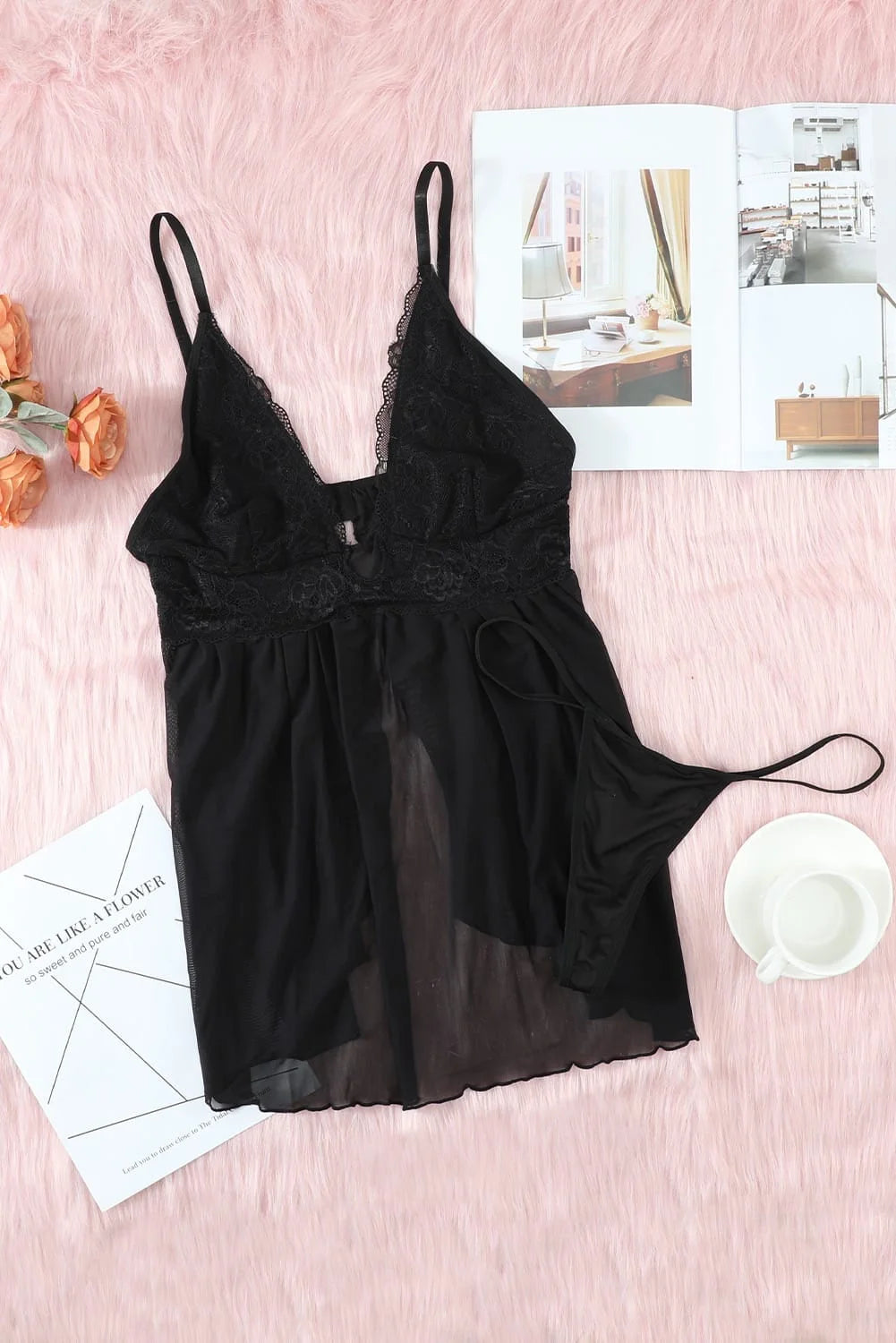Lace Tulle Babydoll