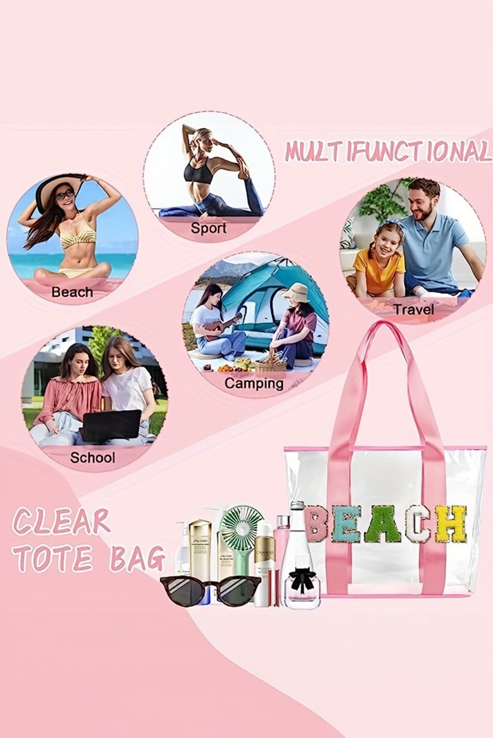 Candy Beach Tote Bag