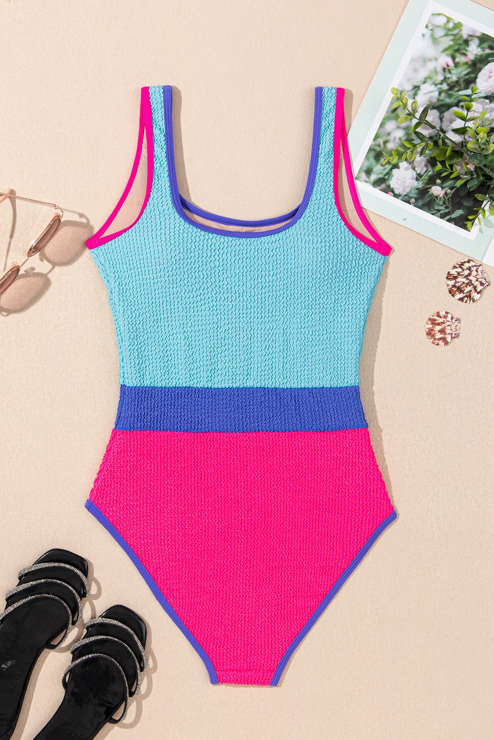 Ocean Pop Colorblock Monokini