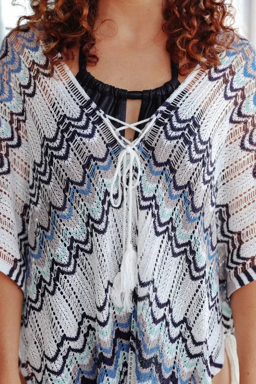 New Wave Knitted Oversized Beach Cover Up