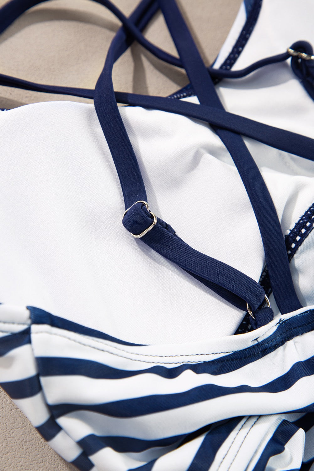 Striped Tummy Control Mix & Match Tankini