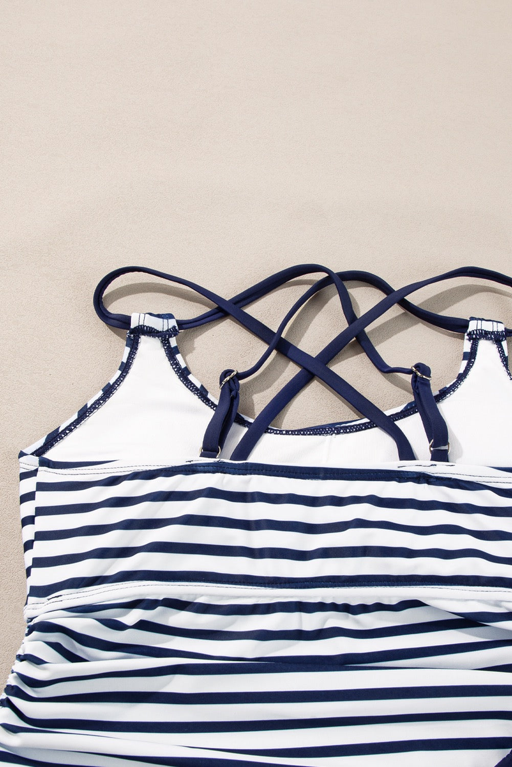 Striped Tummy Control Mix & Match Tankini