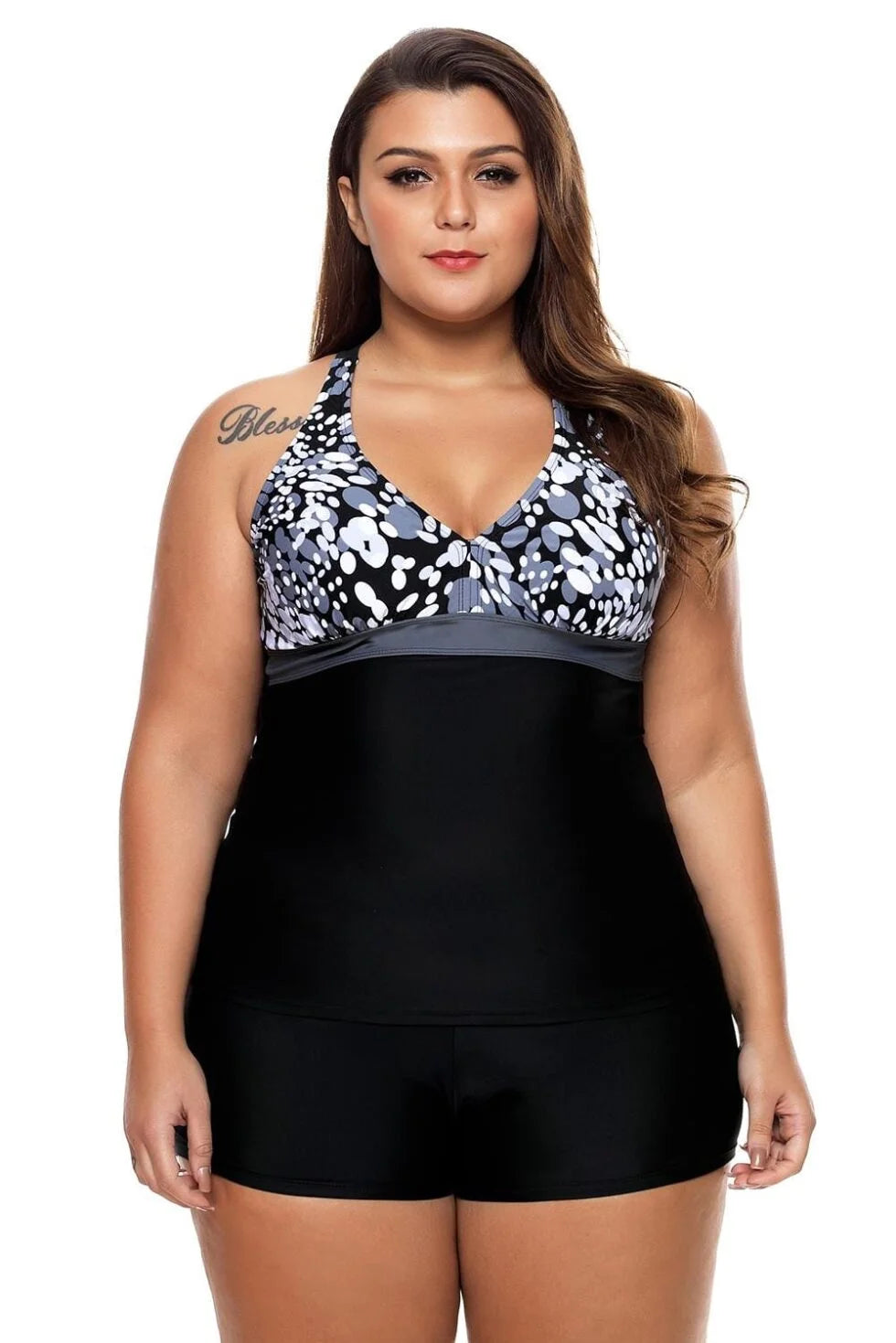 Spotted Tankini Set