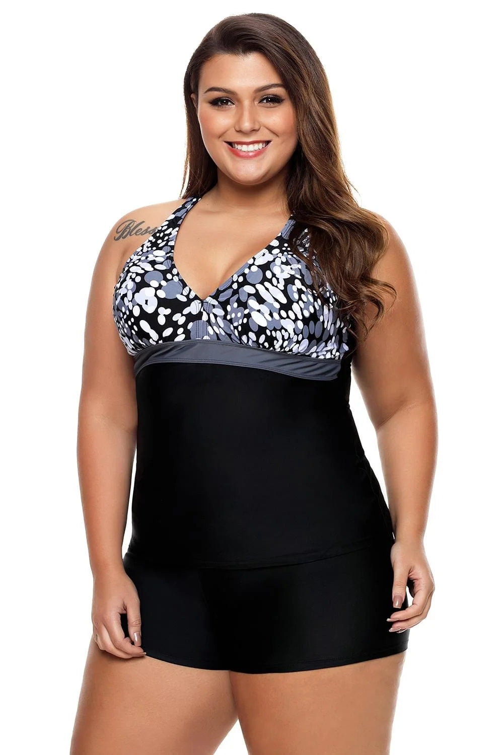 Spotted Tankini Set