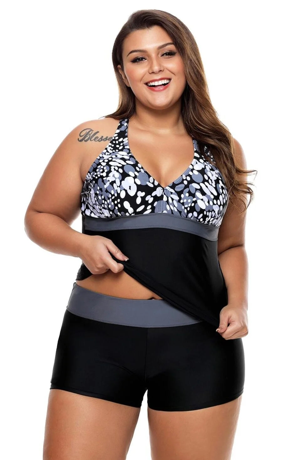 Spotted Tankini Set